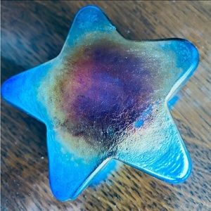 Robert Held Hand Blown Star Paper Weight